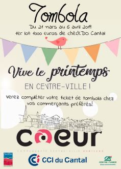 Commerces Aurillac - Tombola du Printemps 2019